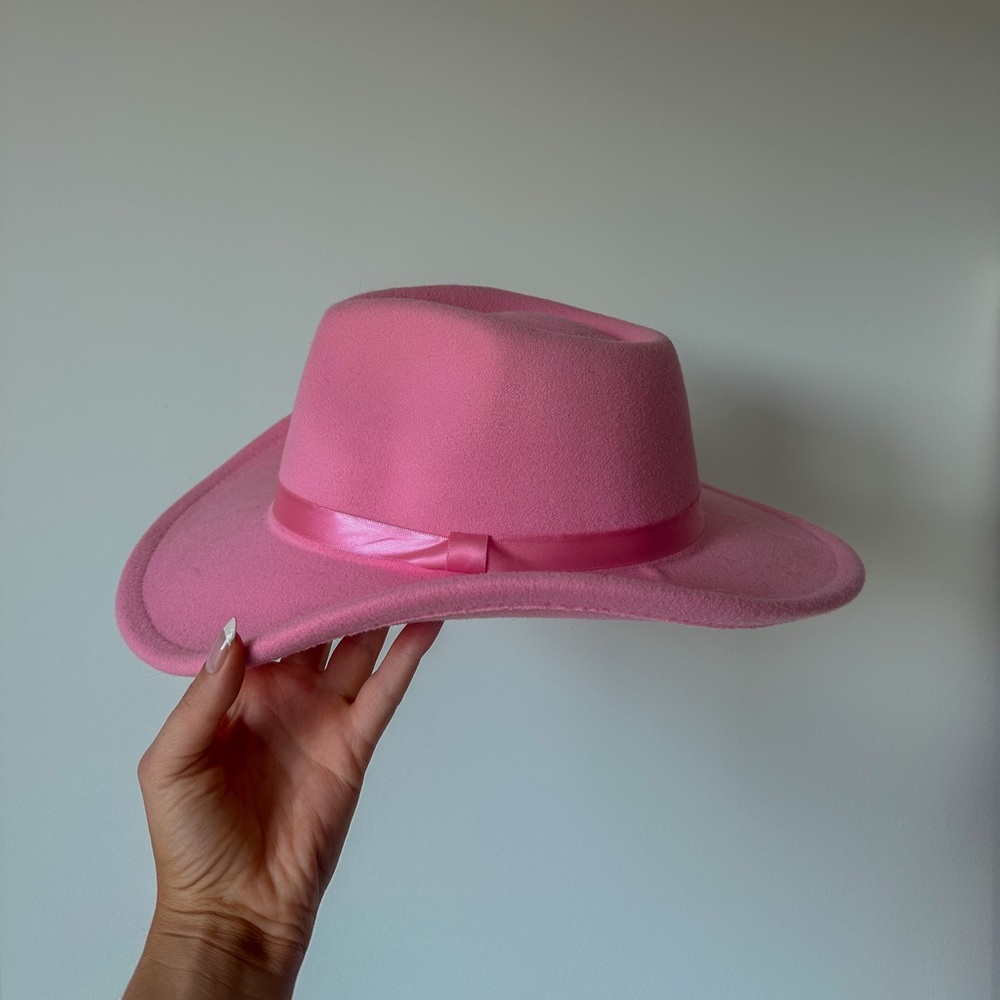 Pink Felt Cowboy Hat